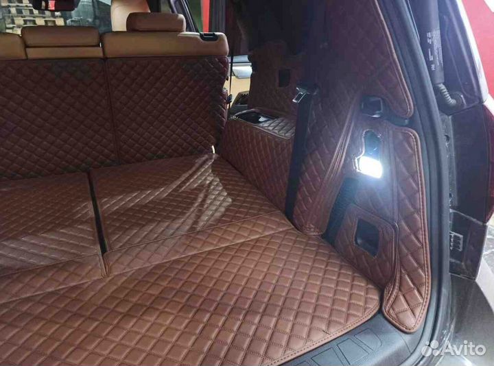 3D коврики в багажник KIA mohave 2021