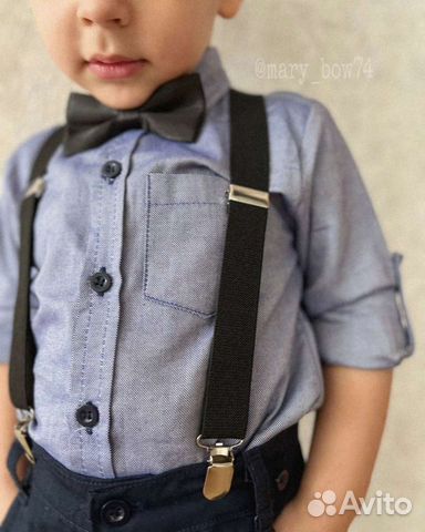 Бабочка и подтяжки для мальчиков