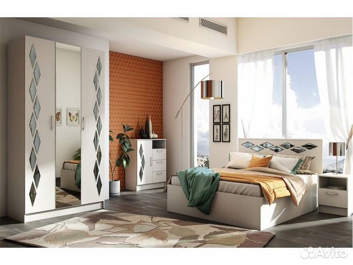 Серия Диана Кровать 1600 анкор светлый