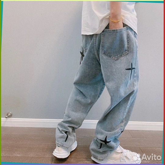 Штаны карго Y2K с крестами (Art: 94836)