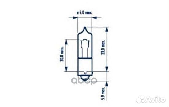 Лампа narva 12V 21W 68191 Narva