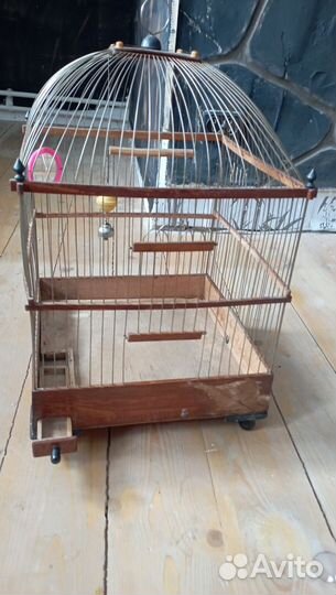 Винтажная клетка для птиц