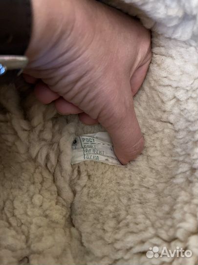 Шапка детская СССР дубленая, меховая, пуховая