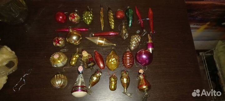 Елочные игрушки СССР советские прищепки