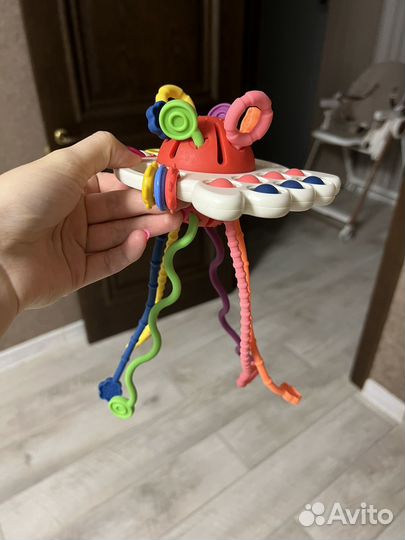 Развивающие игрушки куб сортер с резинками