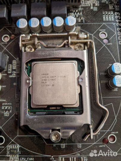 Материнская плата 1155 ddr3 + intel core i5 2550k