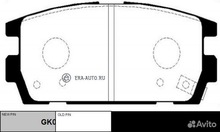 CTR GK0477 Колодки тормозные hyundai terracan 01-0