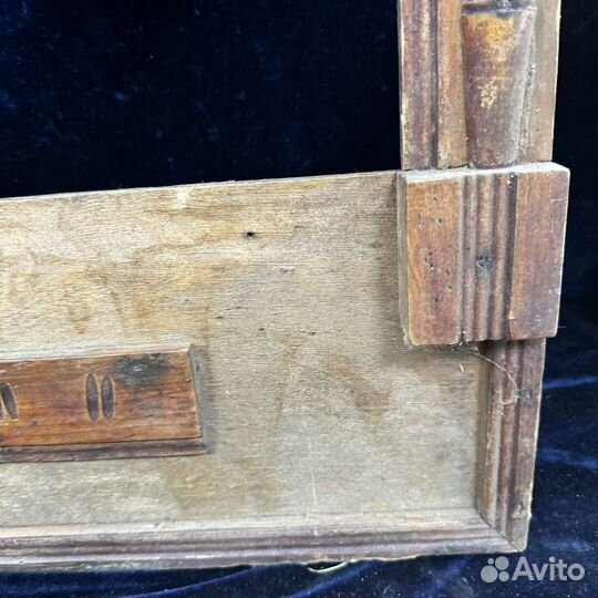 Старинная Рама для зеркала Резное деревянное Быт