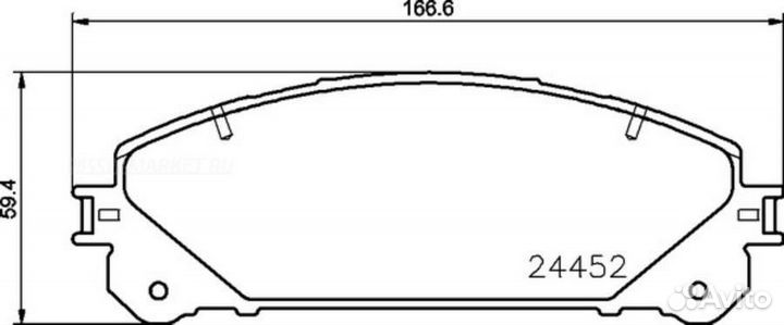 Nisshinbo NP1109SC Колодки тормозные дисковые Stro