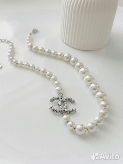 Чокер из жемчуга chanel