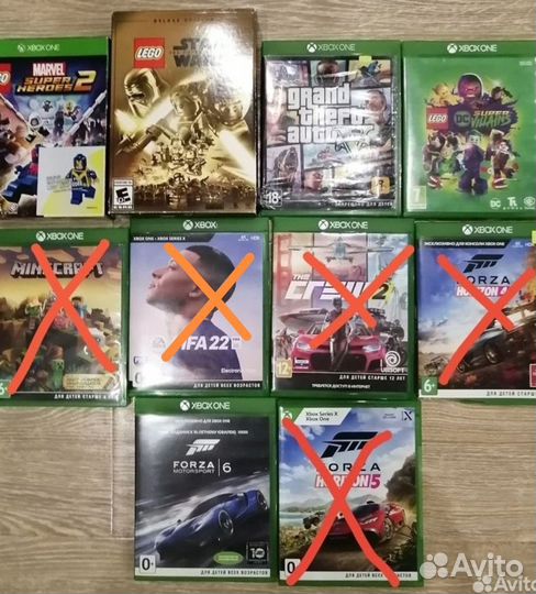 Игры на x box One состояние идеальное