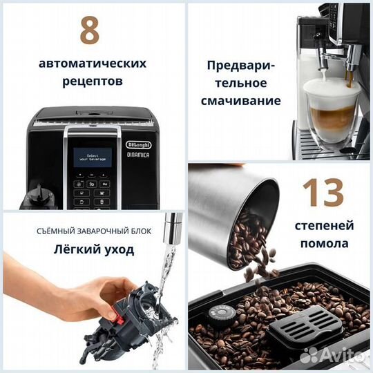 Кофемашина Delonghi ecam 350.55 B новая