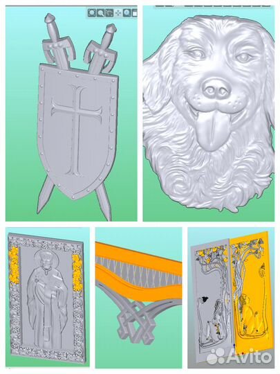 3D и 2D шаблоны для станков чпу