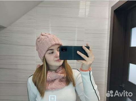 Шапка и снуд женский