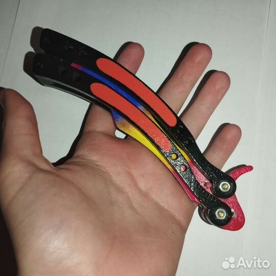 Деревянный нож бабочка