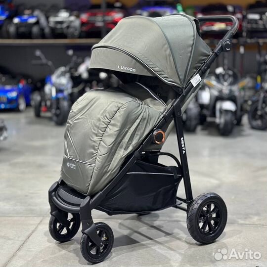 Коляска всесезон Luxmom Siesta оливковый
