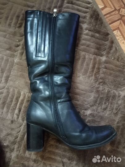 Сапоги кожаные