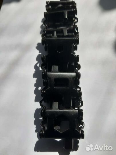 Браслет Multitool черный нержавеющая сталь