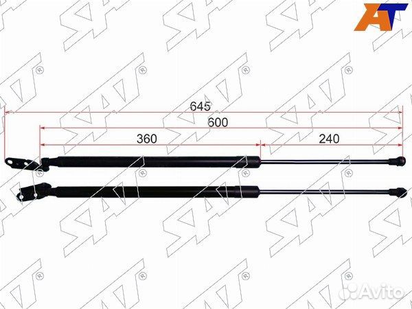 Амортизатор крышки багажника nissan X-trail