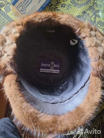 Шапка норка женская