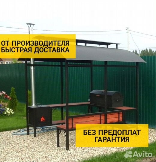 Мангал с крышей