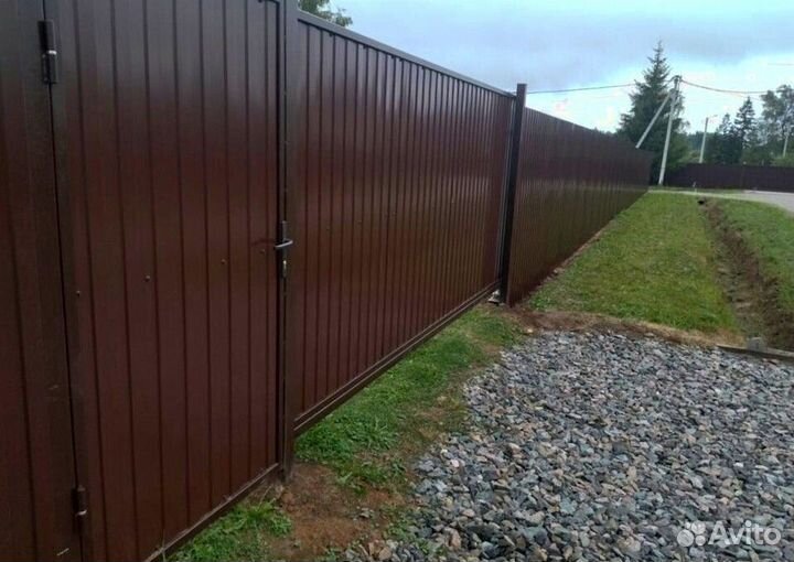 Откатные ворота с автоматикой под ключ