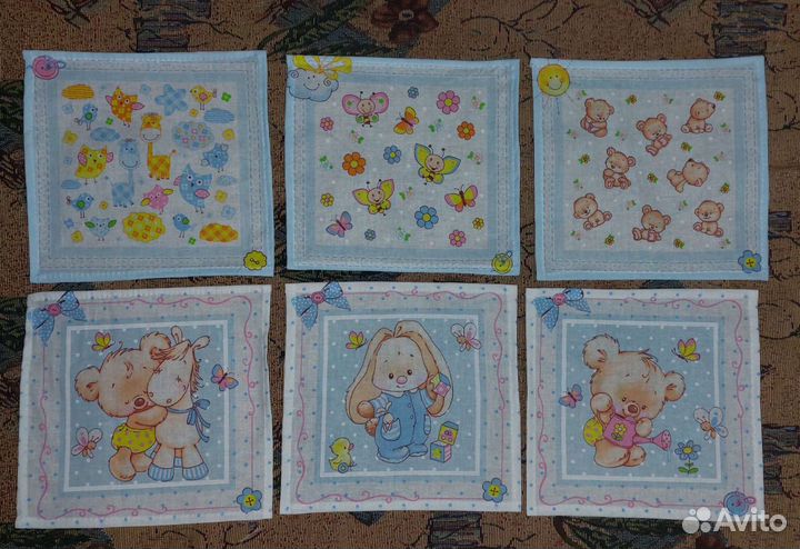 Платочки носовые детские