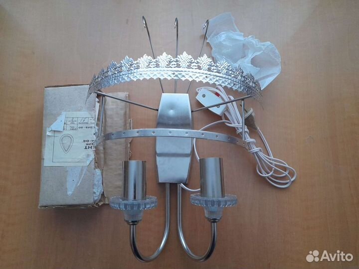 Хрустальный светильник, бра СССР