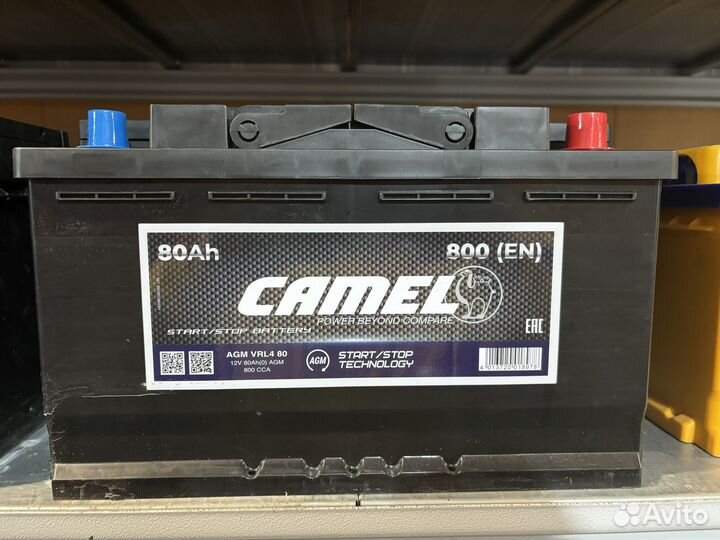 Аккумулятор новый 80 Ah camel AGM