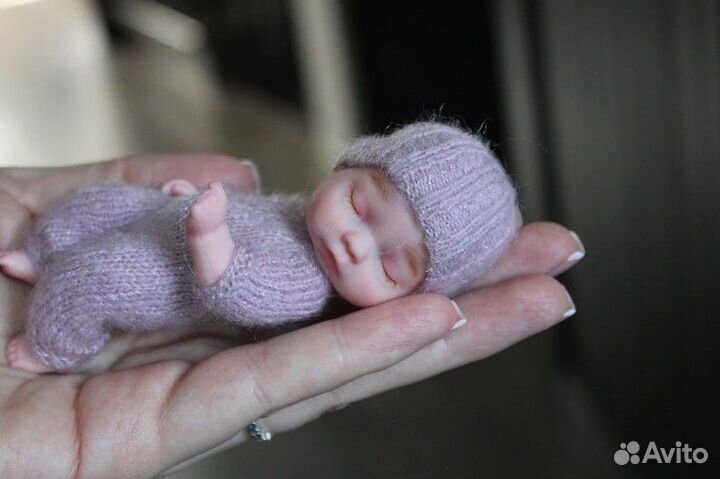 Кукла мини реборн ооак кастом