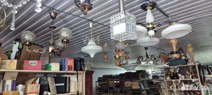 Люстры ссср, хрусталь, бронза