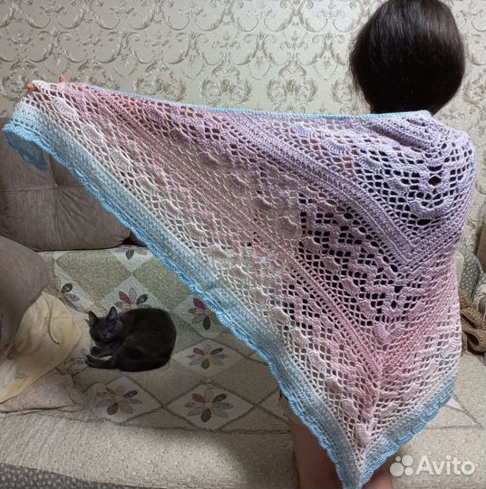 Шаль акриловая