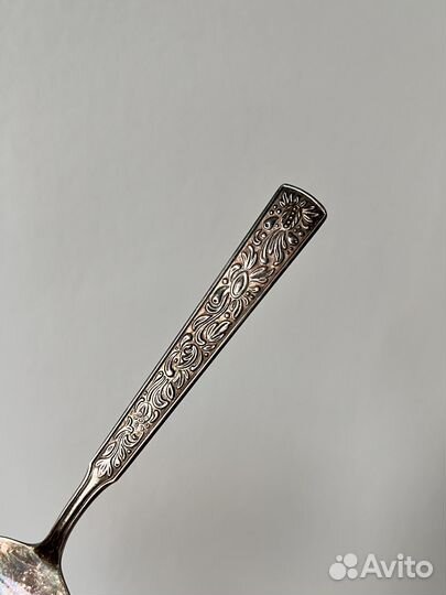 Вилка для сардин или шпрот, серебрение, Швеция