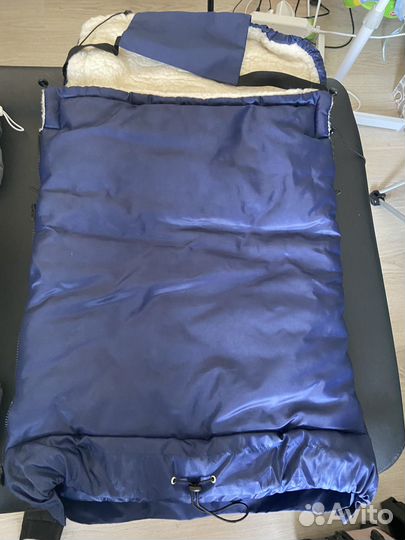 Зимний конверт в коляску на овчине