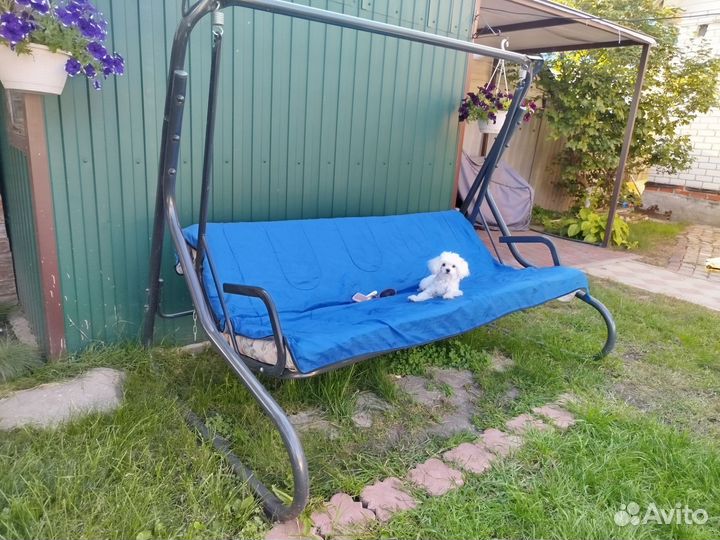 Садовые качели бу