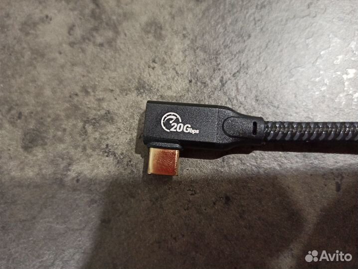 USB Type-C, 20 GBps, PD 100 Ват, 2 метра