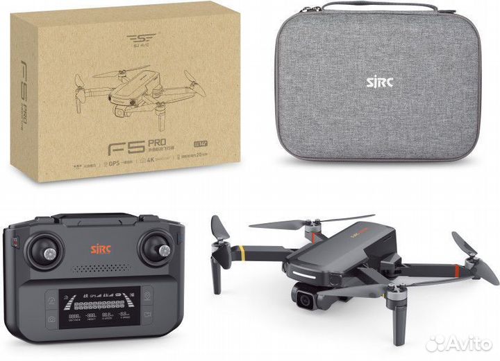 Квадрокоптер с камерой 4K GPS и 5G sjrc F5S PRO