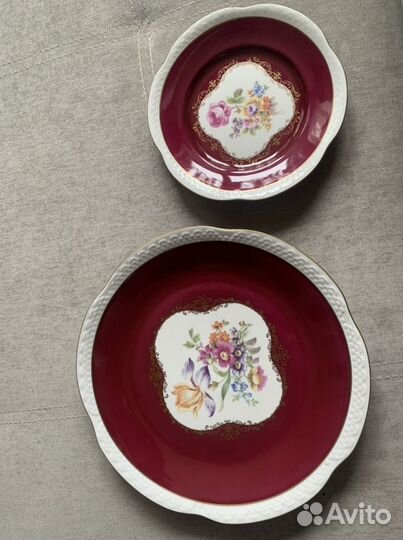 Блюдо / тарелка Volkstedt Pastorale Германия