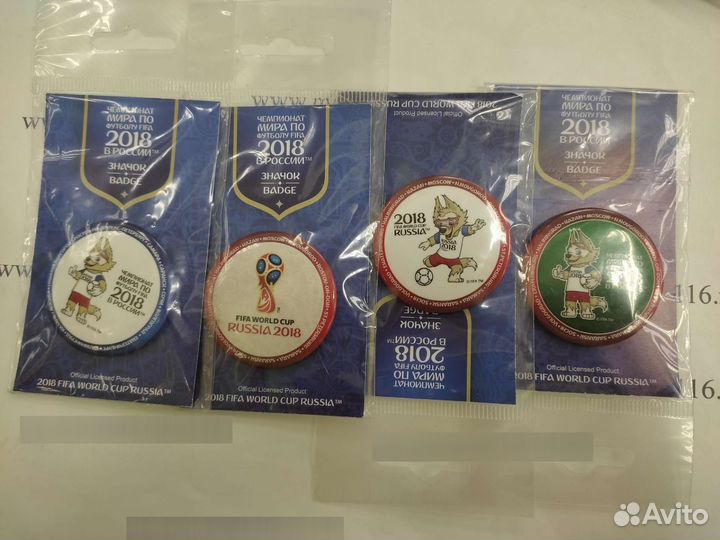 Значки Чемпионат мира по футболу 2018 г