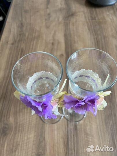 Фужеры бокалы свадебные