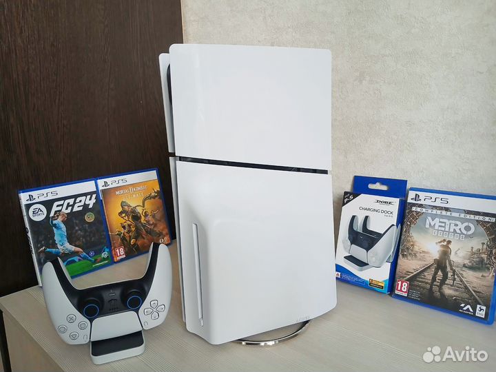 Sony PlayStation 5 Slim с дисководом 13 игр