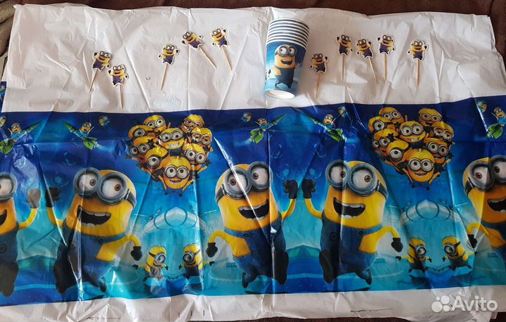 Набор одноразовой посуды маквин,миньон, первый зуб