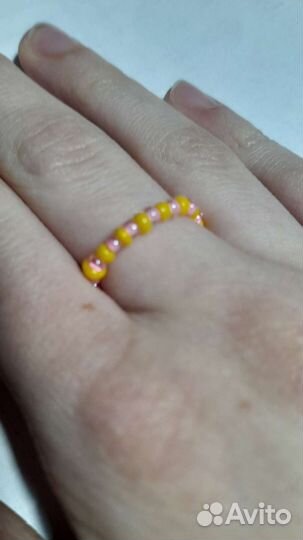Кольцо из бисера