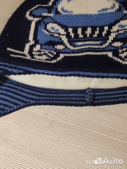 Шапка зимняя для мальчика 52-54