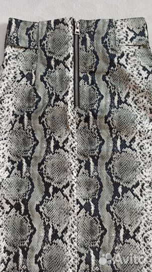 Юбка кожаная