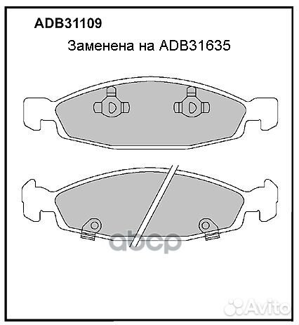 Колодки тормозные дисковые передние Allied Nipp