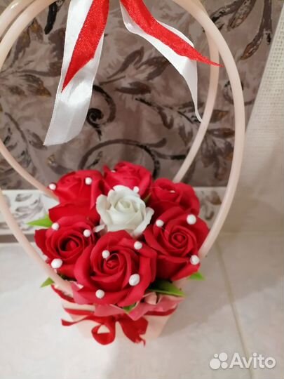 Букеты из мыльных роз