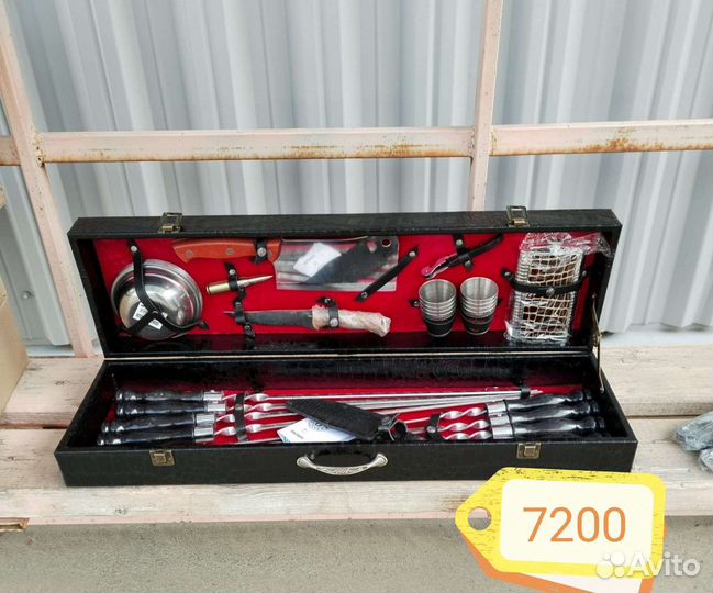 Шашлычный набор. Набор для пикника в чемоданчике