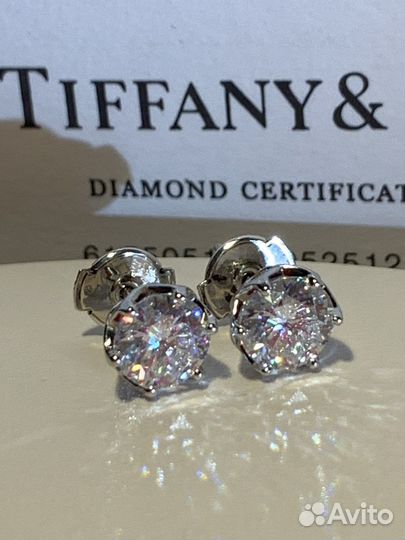 Муассанит Бриллиант 2 карат Альпы