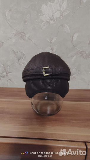 Кепка с ушками теплая мужская новая